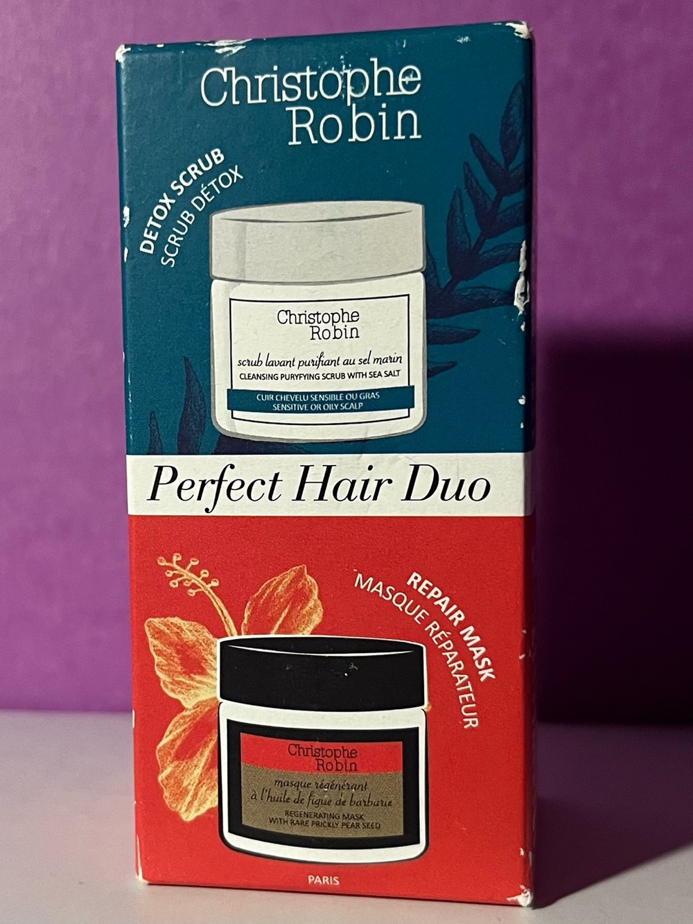 CHRISTOPHE ROBIN - Perfect Hair Duo - Repair Mask and Detox Scrub